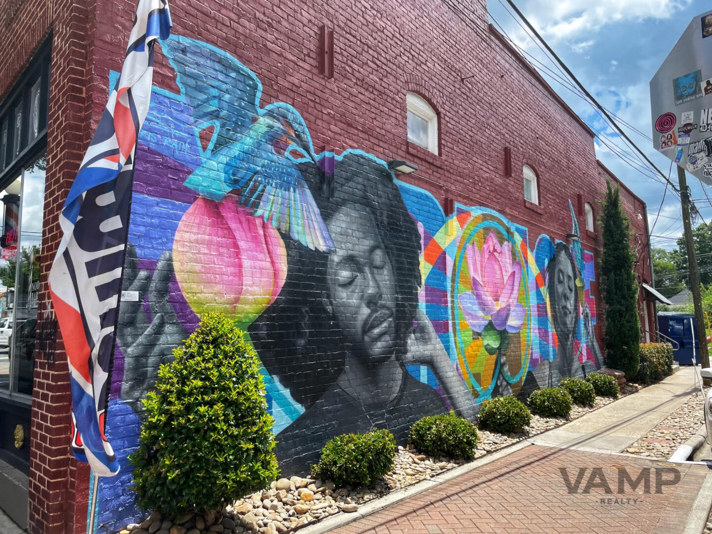 Awesome Mural art can be found throughout NoDa Charlotte NC